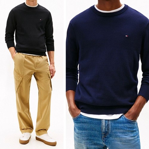Rundhals tommy hilfiger - rundhals,